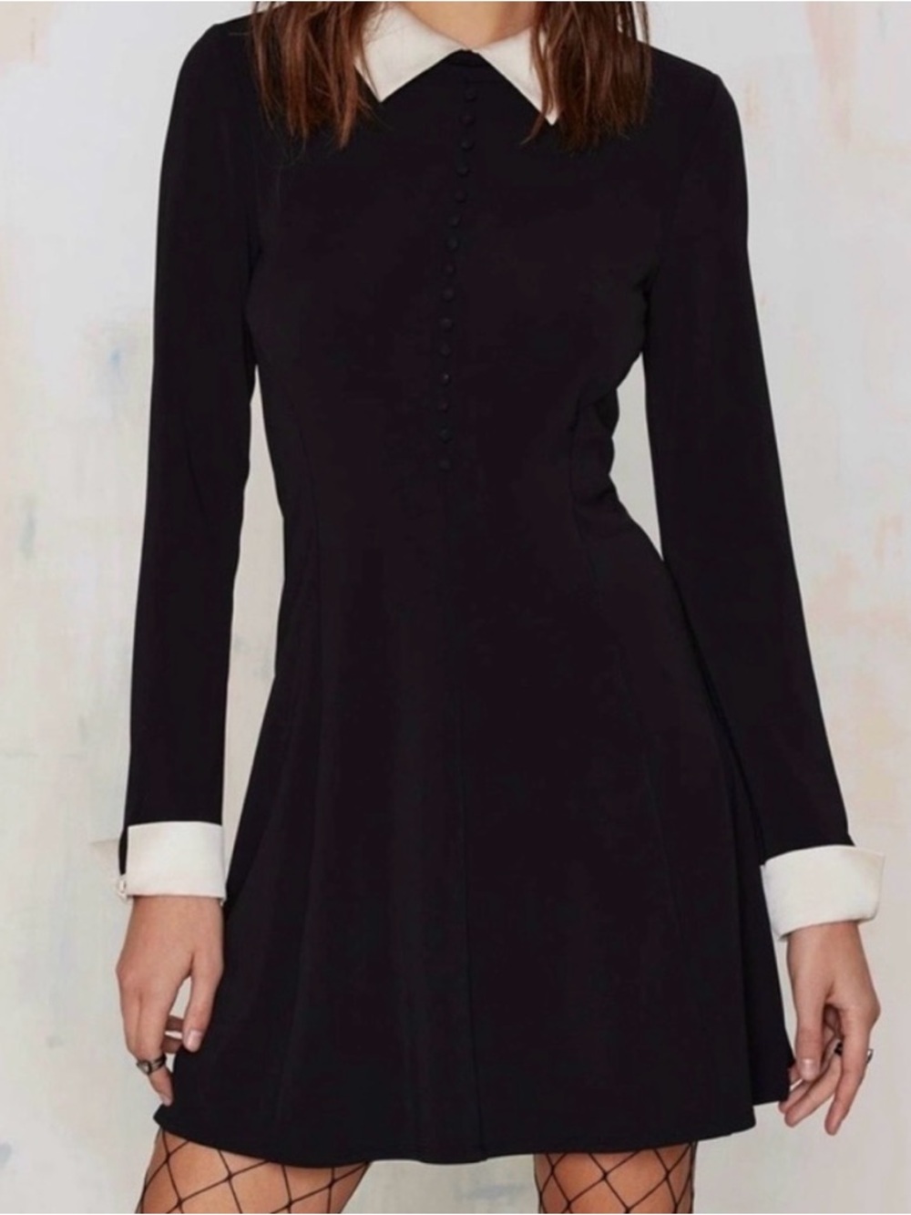 Nasty Gal Black Au Pair dress
